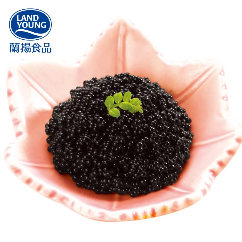 Manufacturers provide shelf life 24 months frozen seasoned flying fish roe tobikko black