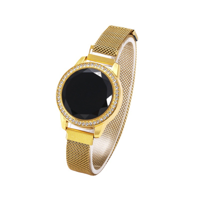 New Korean version net red diamond touch led magnet watch women's leisure lazy student electronic watch SB11
