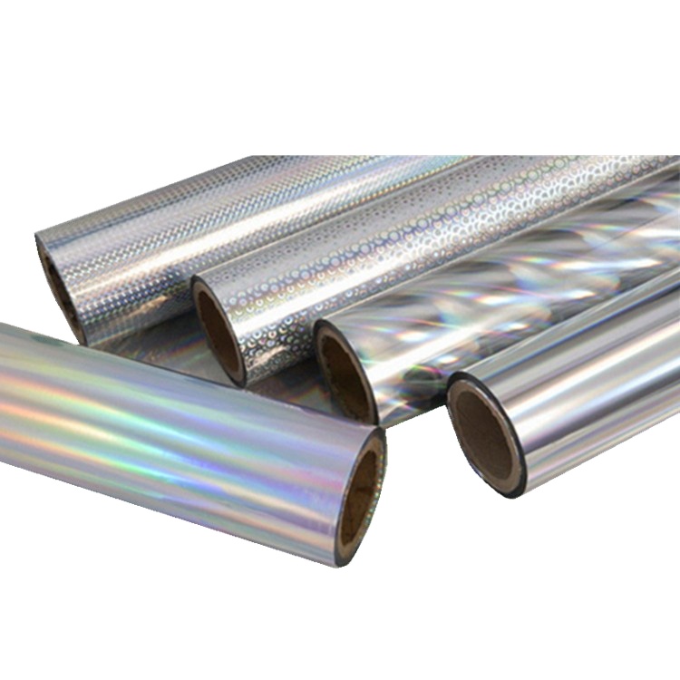 New Arrival Holographic Metallized Plastic Film Lamination Film with Different Design starlet and snow all is customized