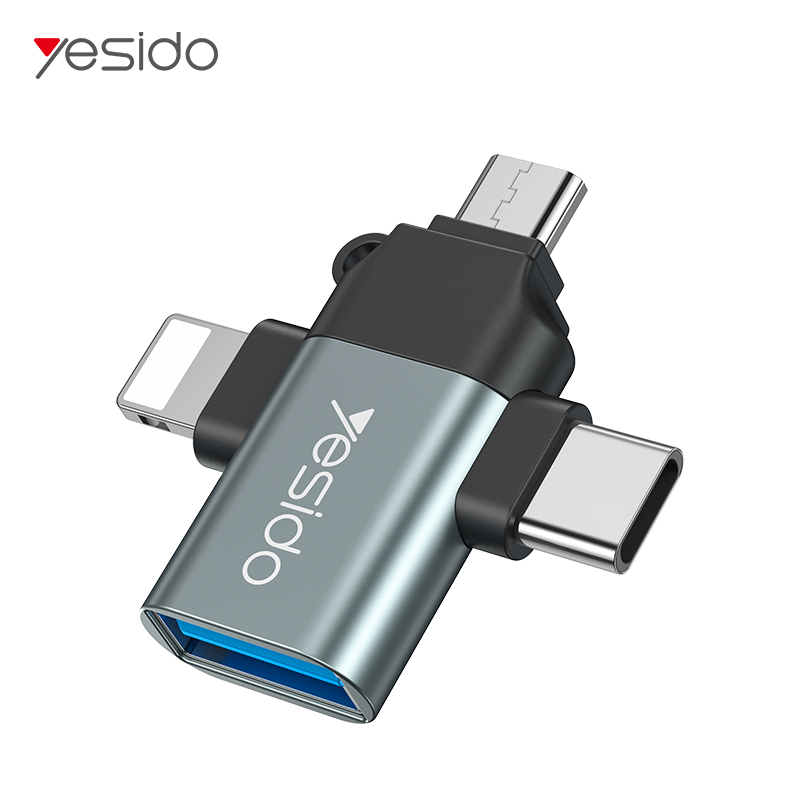 3 In 1 Usb To Type C Micro 8Pin Otg Adapter Type C Micro To Usb 3.0 Adapter For Iphone Lightning Ios