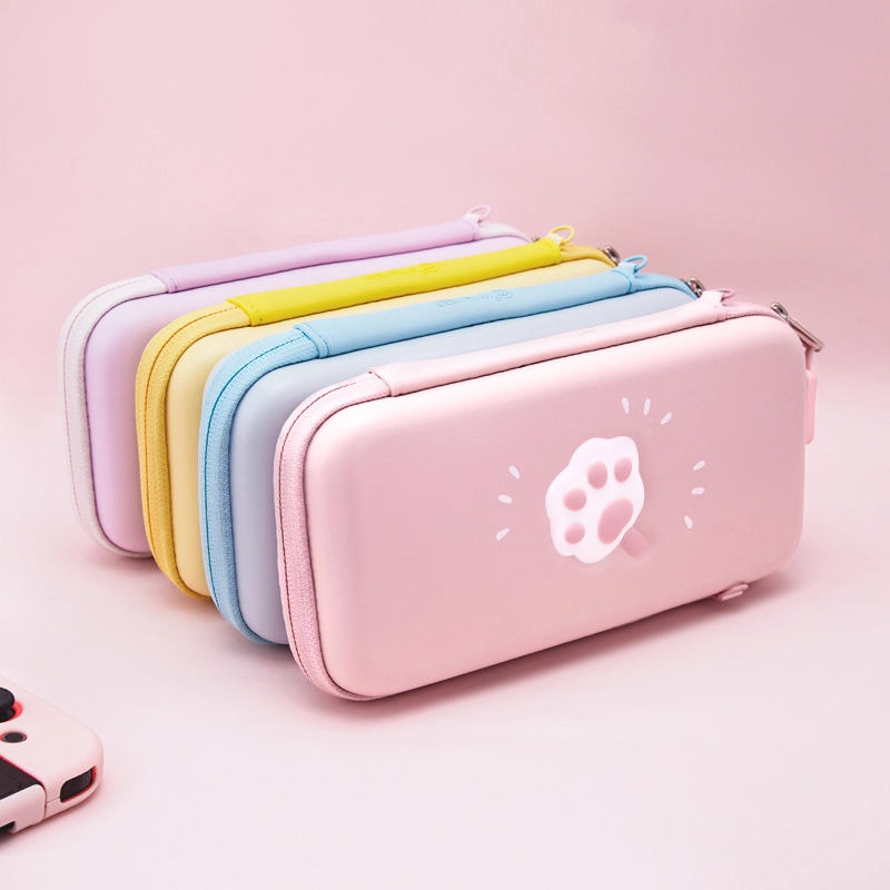 Милая розовая сумка для кошек для Nintendo Switch, сумка для хранения, цветной чехол для Nintendo Switch Lite, аксессуары для игр Switch