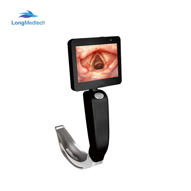 Portable Medical Anesthesia Handheld Visual Video Laryngoscope with Stainless Reusable Blade for Surgical Operation