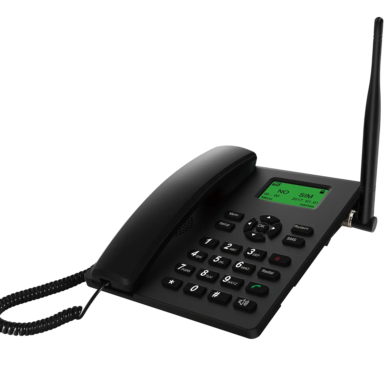 FWP LS810 недорогой 2G для использования в офисе GSM SMS FM-радио вызов ID фиксированный беспроводной телефон