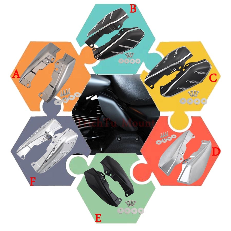 Motorcycle Mid-Frame Air Deflector Heat Shield For Harley Touring Electra Street Glide Road King CVO Limited FL FLTR FLHX FLHTKS