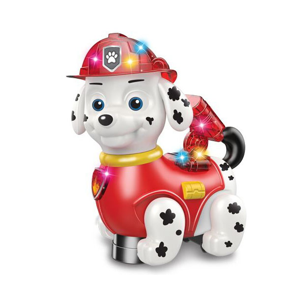 Cartoon Battery Walking Dog Bump and Go with Light Music Hot Sale Battery Toys