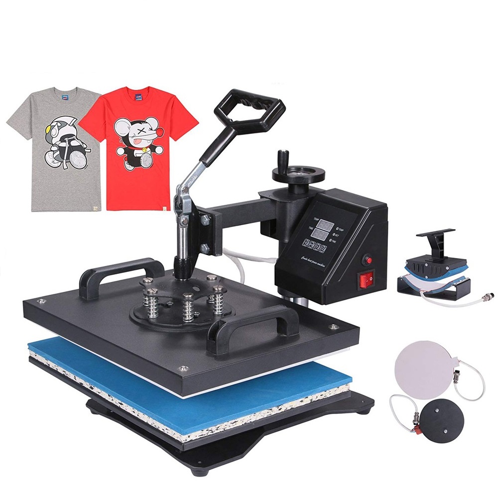 8 In 1 Combo Heat Press Machine Cup Mug T-Shirt Large Size Printing Machine Sublimation Heat Transfer Machine