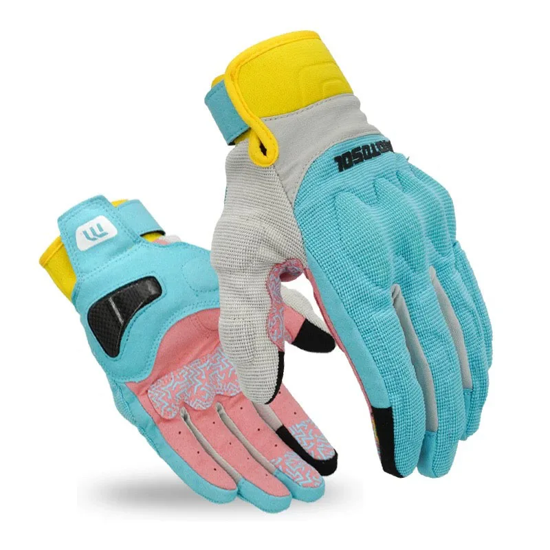 Multi-colored Gloves For Outdoor Activities waterproof Breathable Gloves touch screen outdoor riding off-road road multi-purpose