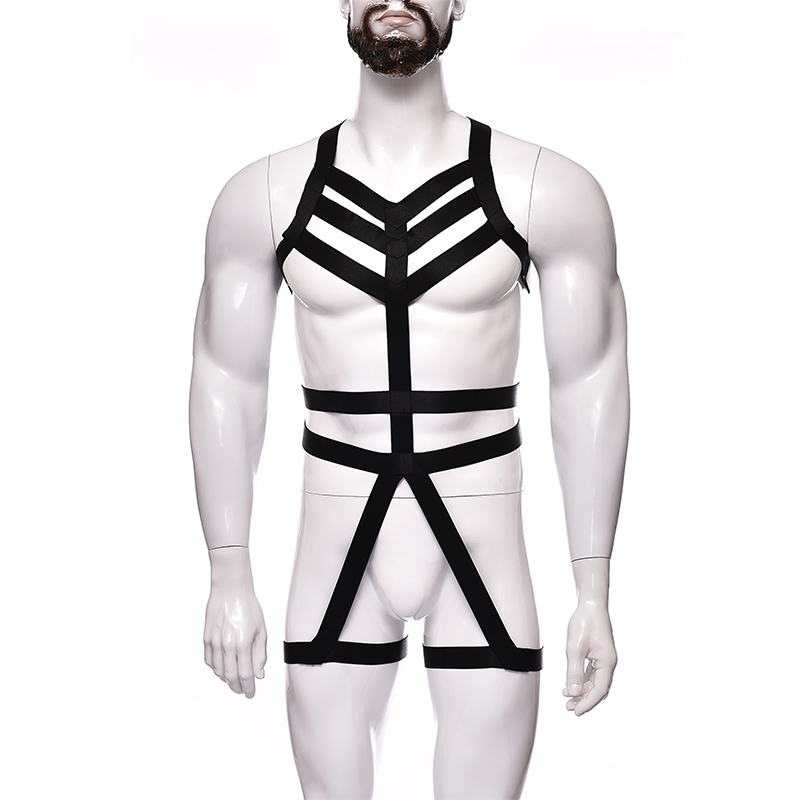 Fashionable Sexy One Of The Open File Type Color Elastic Adult Men's Interest Bundled Toy Clothing