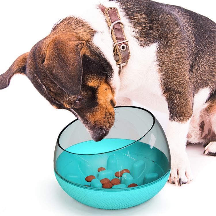 Fun Feeding Anti Choking Bowl Stop Bloat Pet Dog vibration bowl feeder slow Feeder Bowl