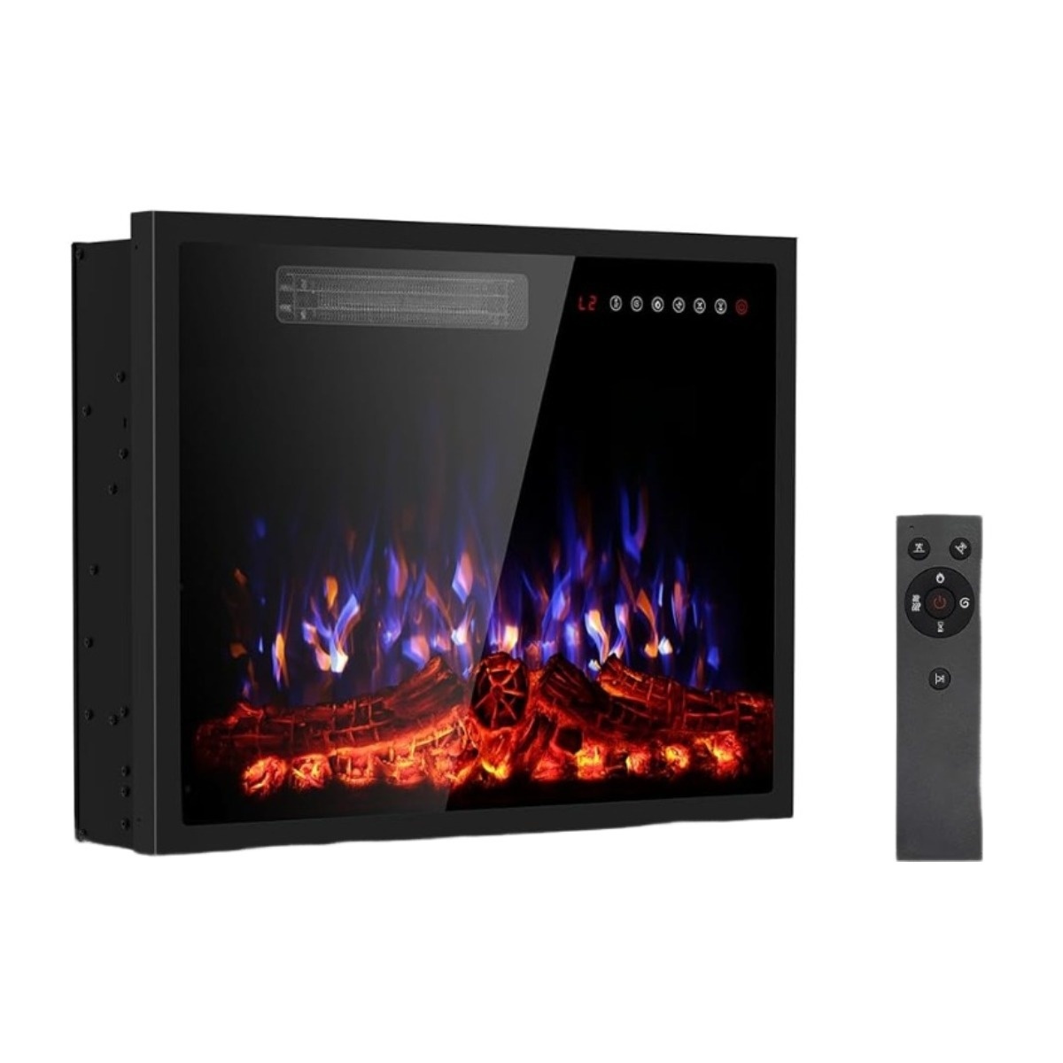 European Style 23-Inch Mini Electric Fireplace Home Use Realistic Flame Decoration Cross-Border Wholesale