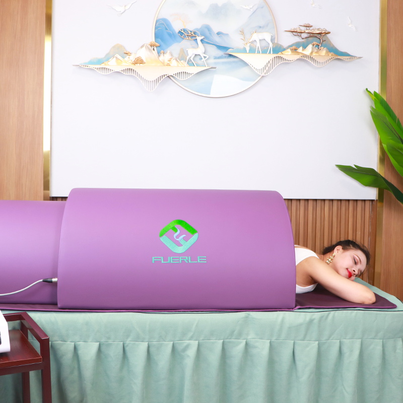 Hot sale detox therapy infrared spa capsule far infrared sauna dome with heating mattress