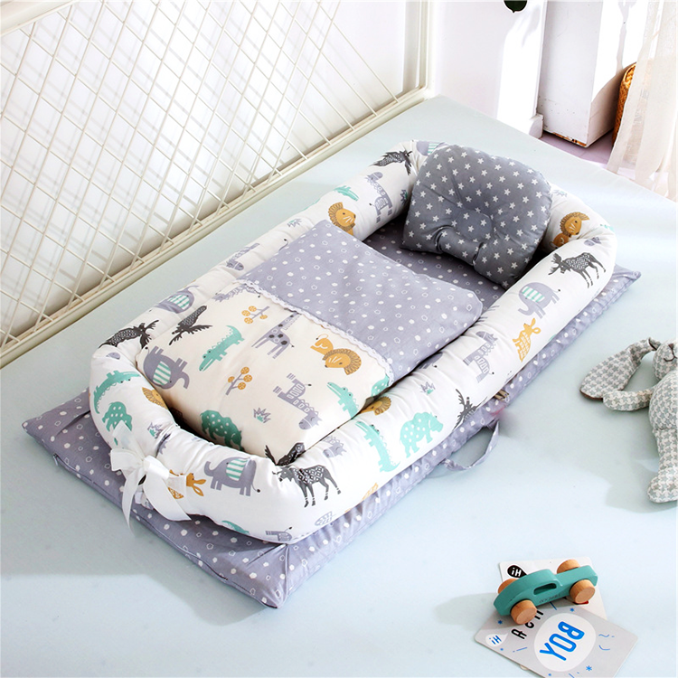Прочная хлопковая смесь Co Sleeper, портативная детская кроватка, съемная детская кровать, моющаяся детская кровать, складная детская кроватка, идеально подходит для путешествий