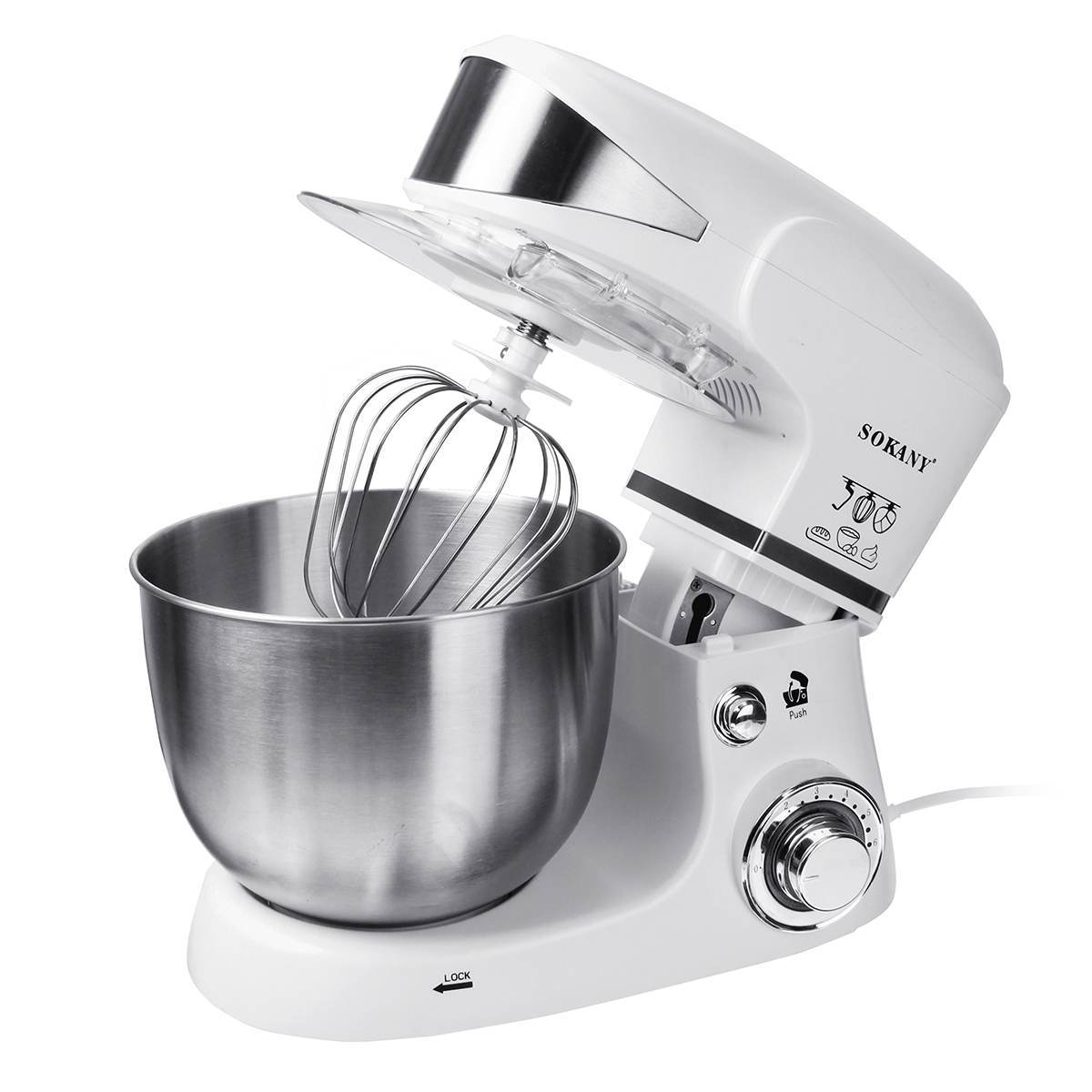 SOKANY206 multi-function automatic commercial chef machine mixer kneading machine 5 L