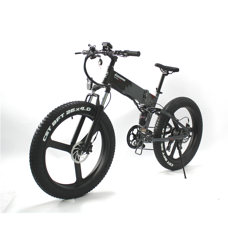85KM long range 26 inch fat tyre folding adult outdoor mountain bicycle ebike electric moped cycle