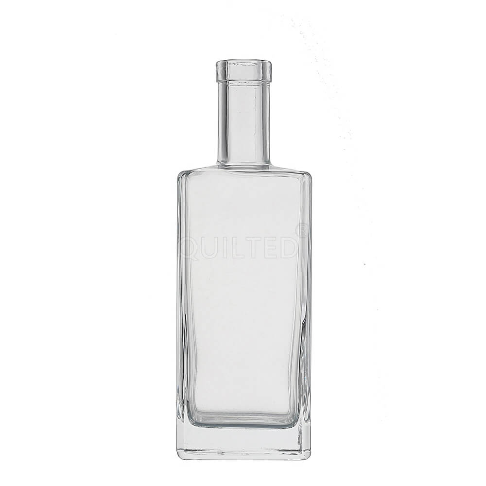 Wholesale 750ml Square Glass Wine Liquor Alcohol Drinking Bottle 75cl Vodka Whisky Gin Glass Bottles