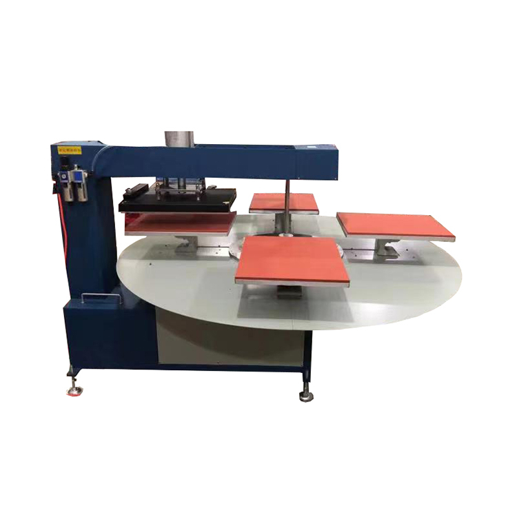 Factory Direct Sales Automatic Manual Label Heat Press 4 Station Heat Transfer Machine