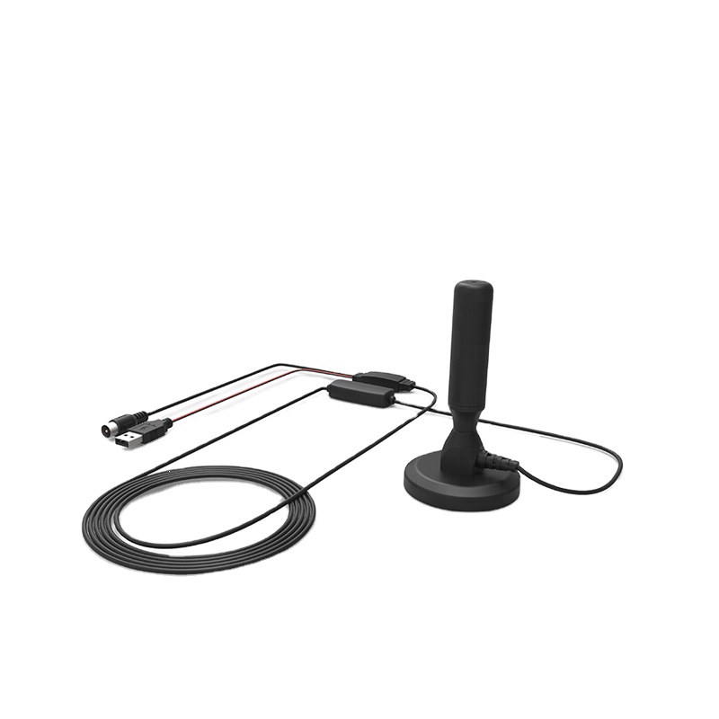 Магнитная база VHF/UHF ТВ цифровая антенна, легкая установка с высоким коэффициентом усиления Цифровой ТВ антенна для портативного ТВ