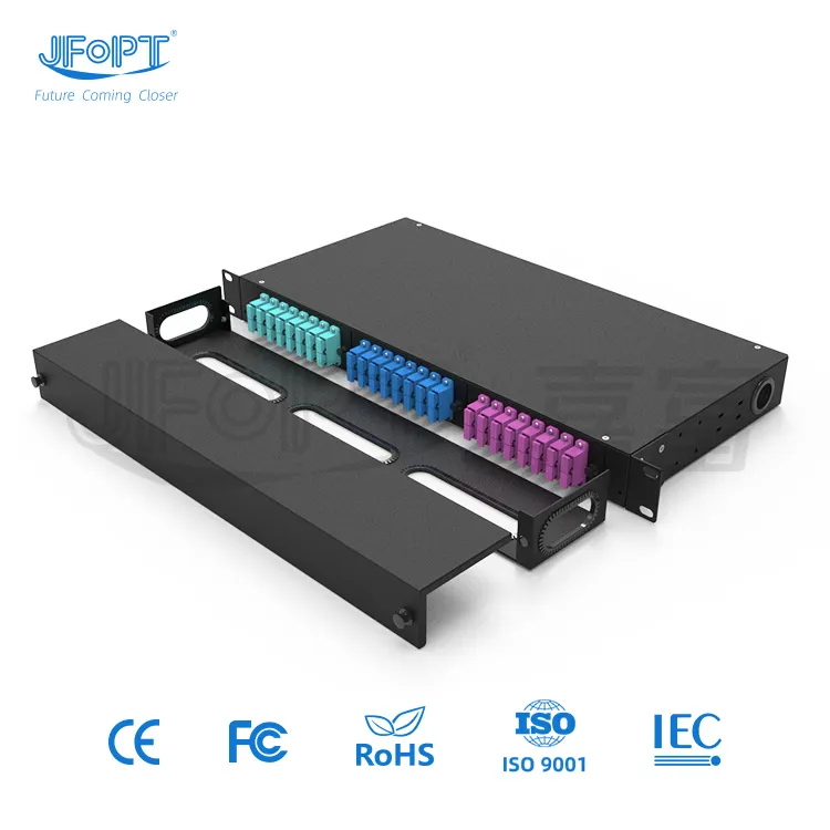 Cost-effective Fixed Fusion Type Rack Mounted Fiber Optical Terminal Box 12-core Patch Box Patch Panel