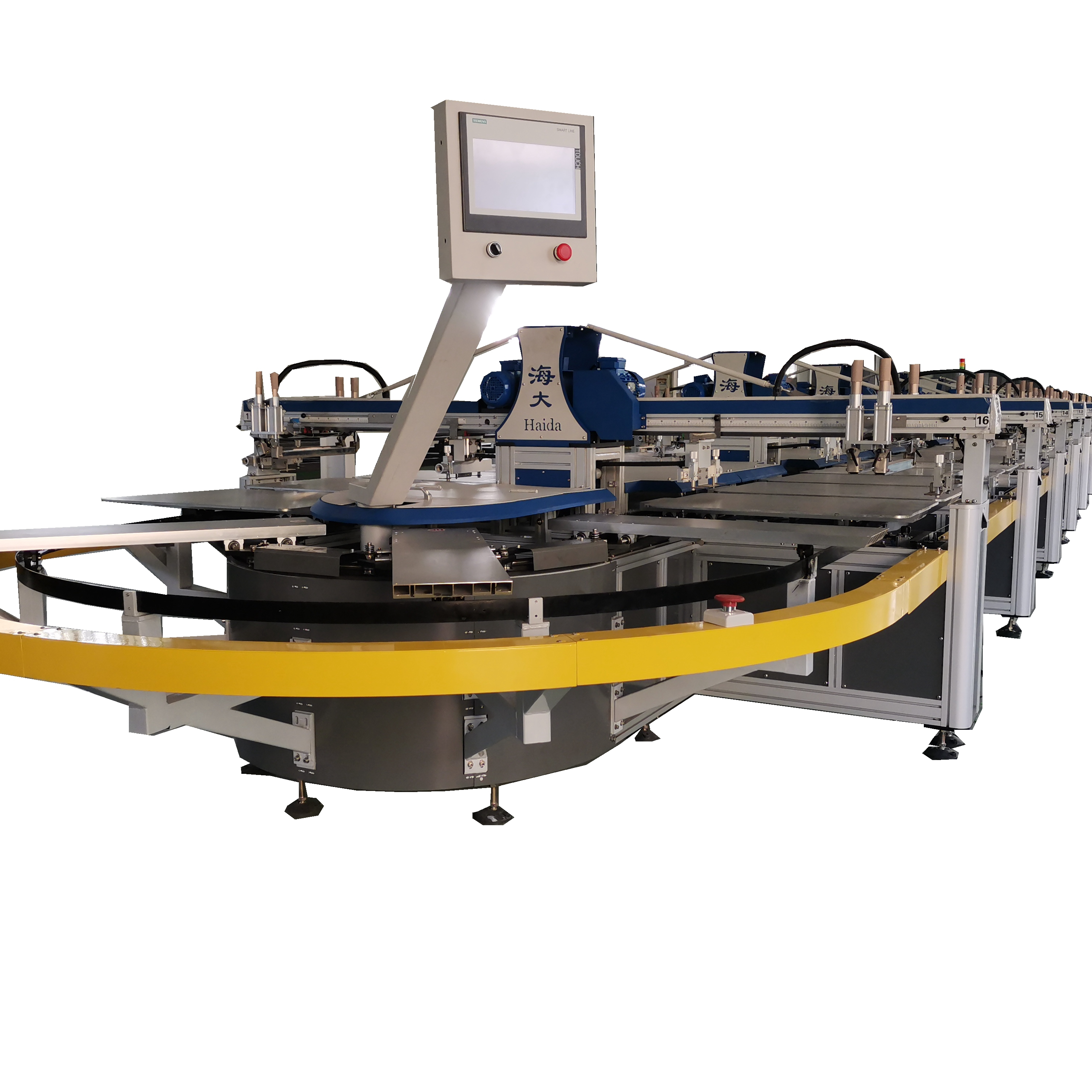 Automatic 4 Color Oval T-shirt Screen Printing Kit Machine