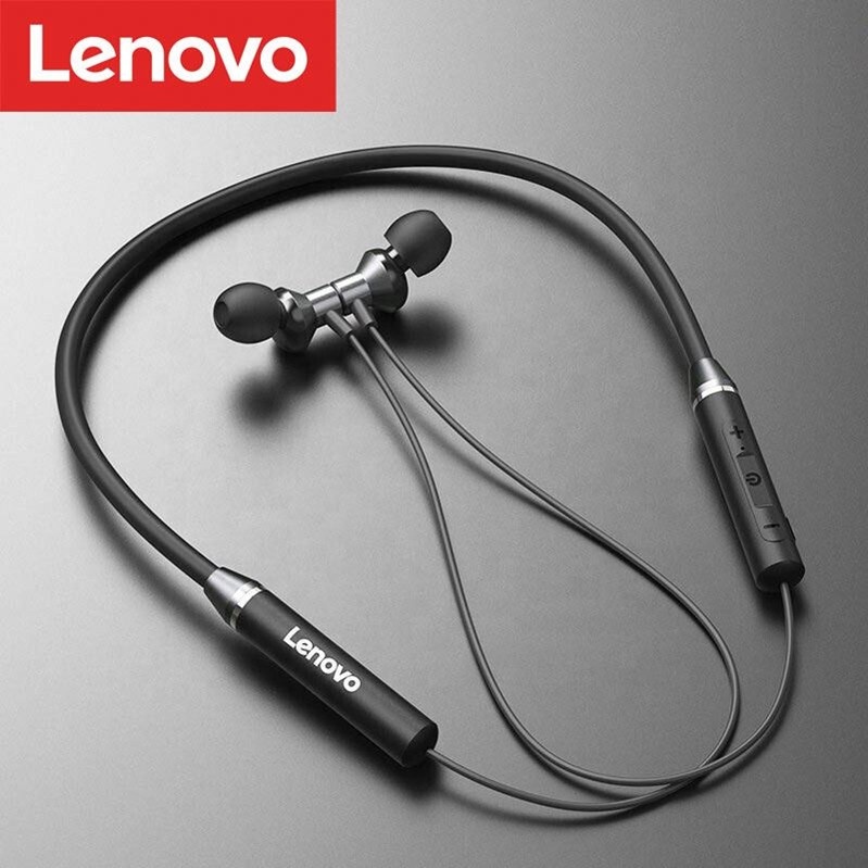 Оригинальные наушники Lenovo HE05 BT 5,0 с шумоподавлением CVC, микрофон, беспроводные наушники с шейным ободом, стерео звук 9D, наушники на заказ