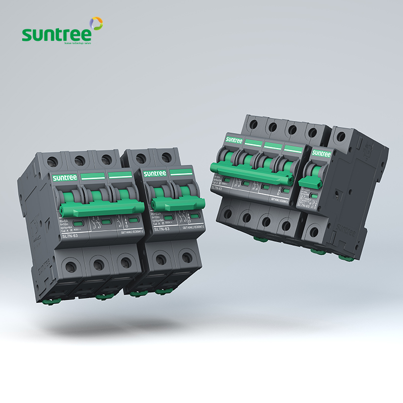 2 полюса DC защита цепи suntree солнечная система Автоматический выключатель mcb 63a