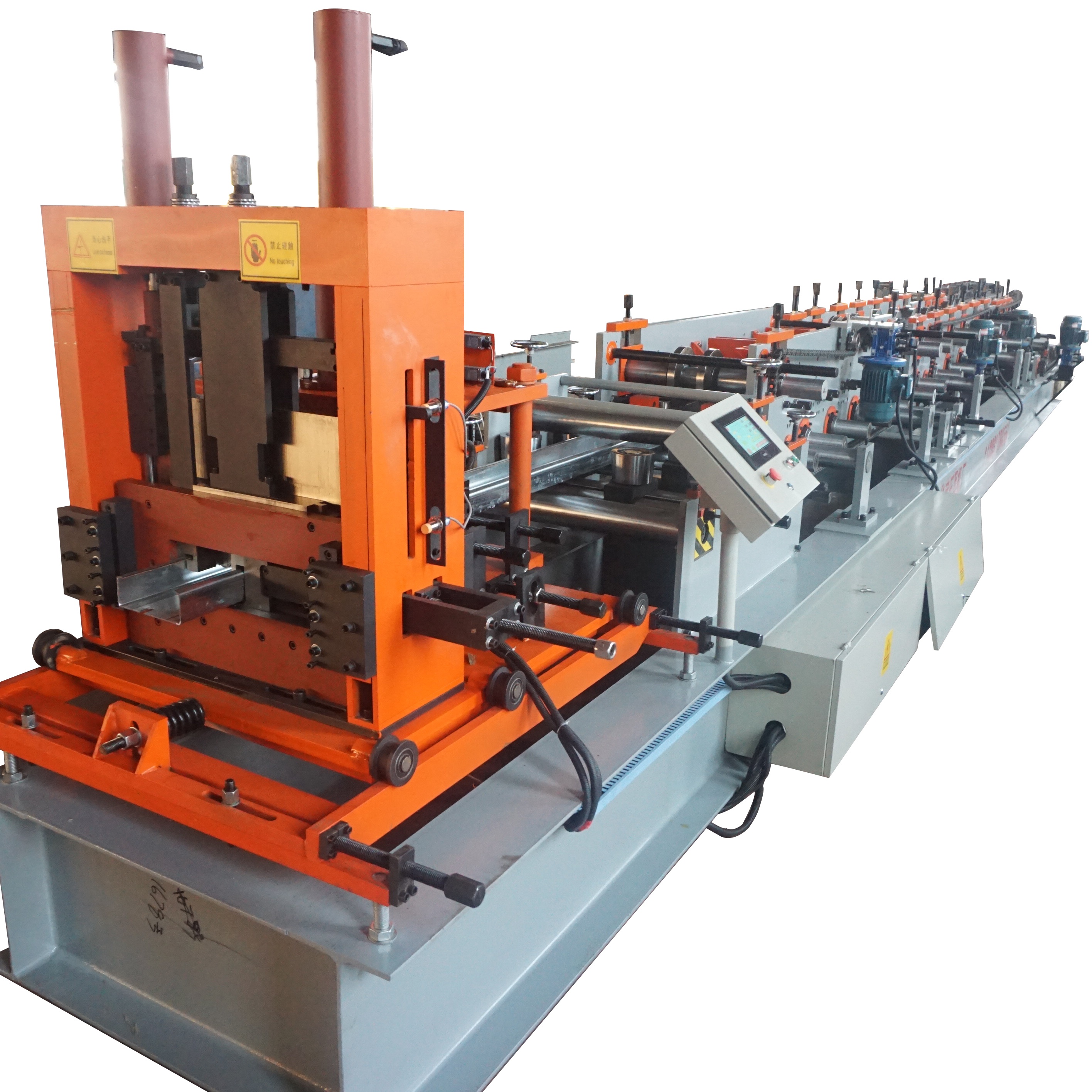 Automatic C steel purlin roll forming machine