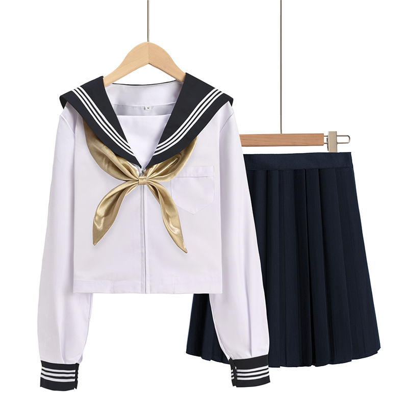 Hot Selling Cute School Uniforms White Shirts Japanese Jk Uniform Performance Dress Skirt For Teens Girl