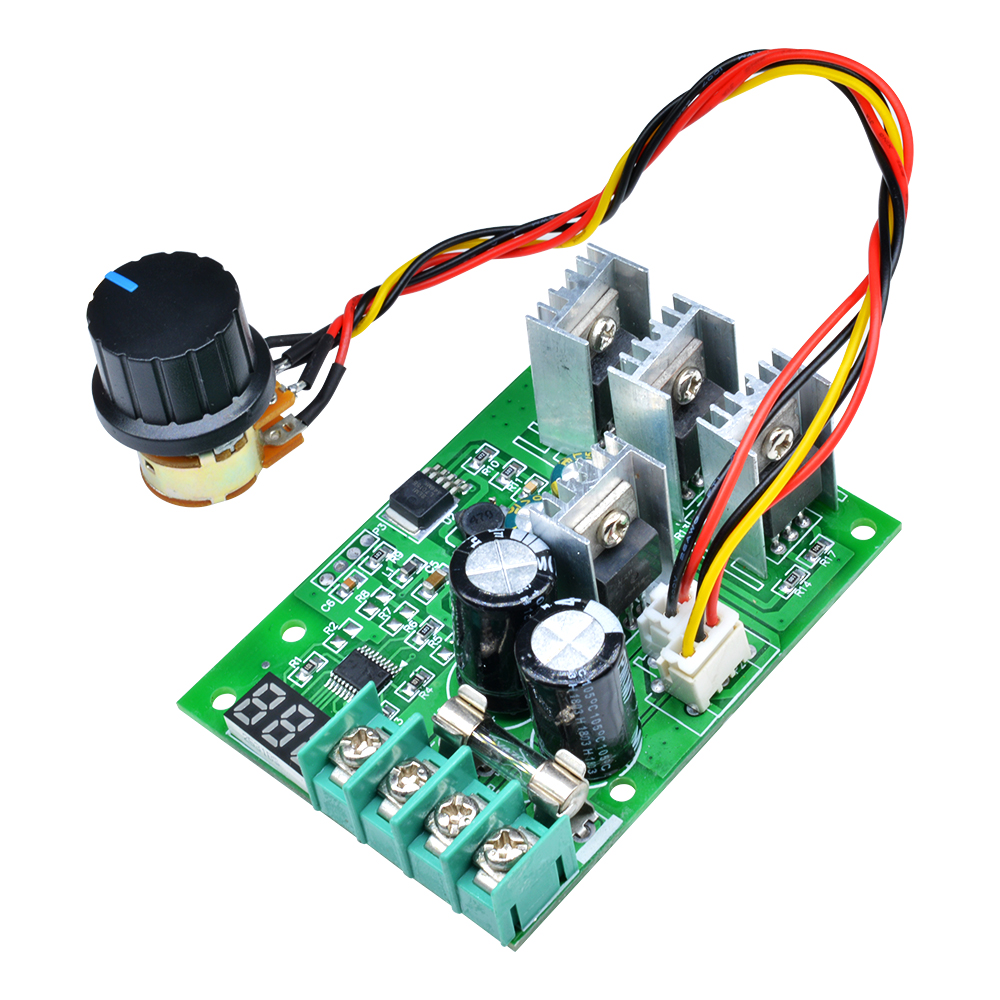 30A PWM контроллер скорости двигателя Модуль диммера Регулятора Тока + дисплей DC6-60V