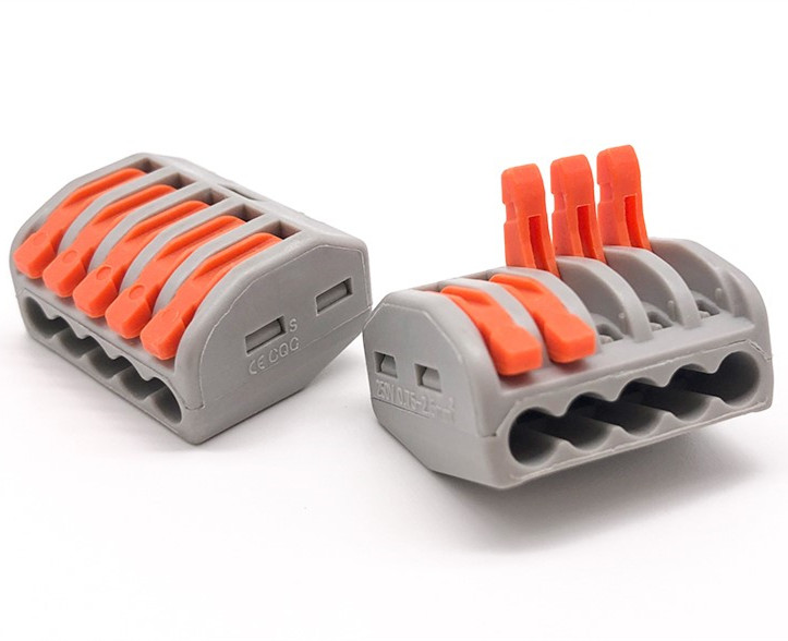 PCT-212 213 215 2pin 3pin 5pin 250V 32A fast wire Connectors Universal Compact Wiring Connector push-in Terminal Block