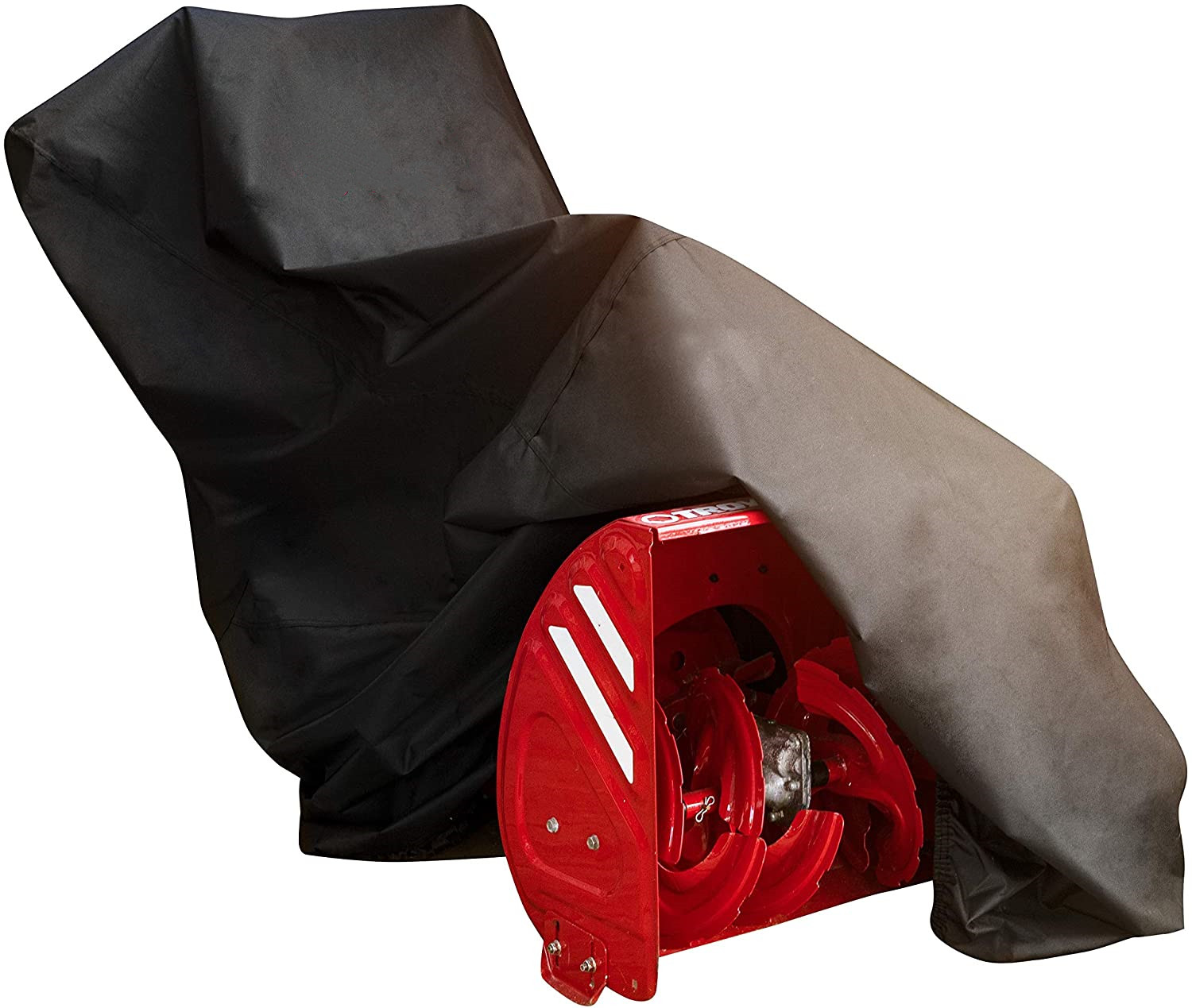 Advanced two-stage snow blower hood. Heavy-duty 600D marine grade fabric. General-purpose snow blower cover. Waterproof, UV-proo