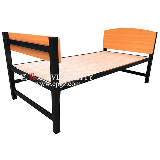 Factory Direct Single Dormitory Bedroom Bunk Bed Furniture for School Students