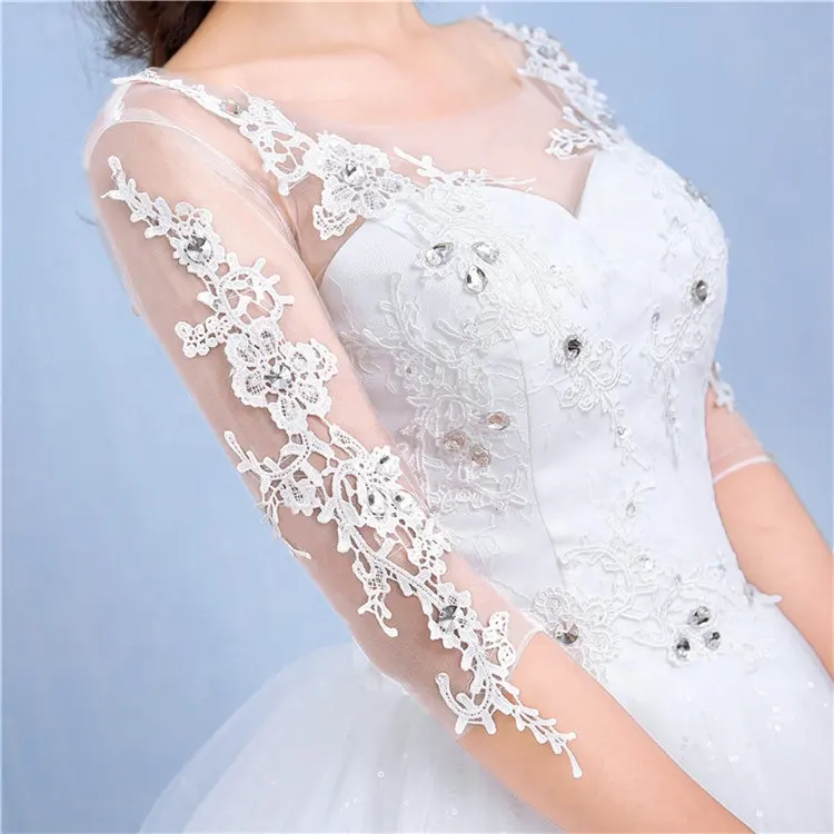 New Elegant Princess Good Price high quality Lace Beach Bridal wedding dress