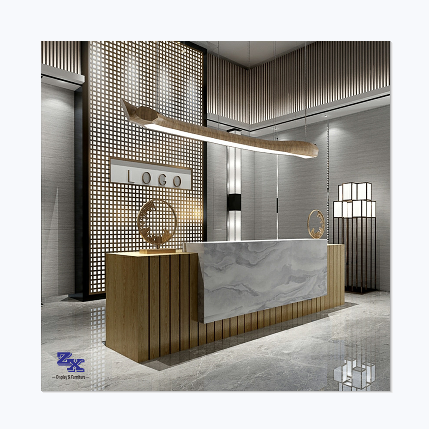 Customzied мебель для салона красоты стойка регистрации, салон красоты стойка регистрации, салон красоты касса счетчик