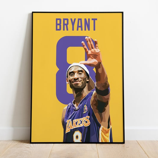 NBA Poster Prints Kobe Bryant Damian Lillard Giannis Antetokounmpo LeBron James Steph Curry Canvas Wall Art Painting