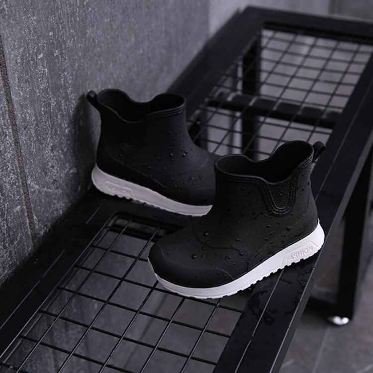 Non-slip rain shoes kids Fashion girls rain boots short tube children waterproof boys water shoes