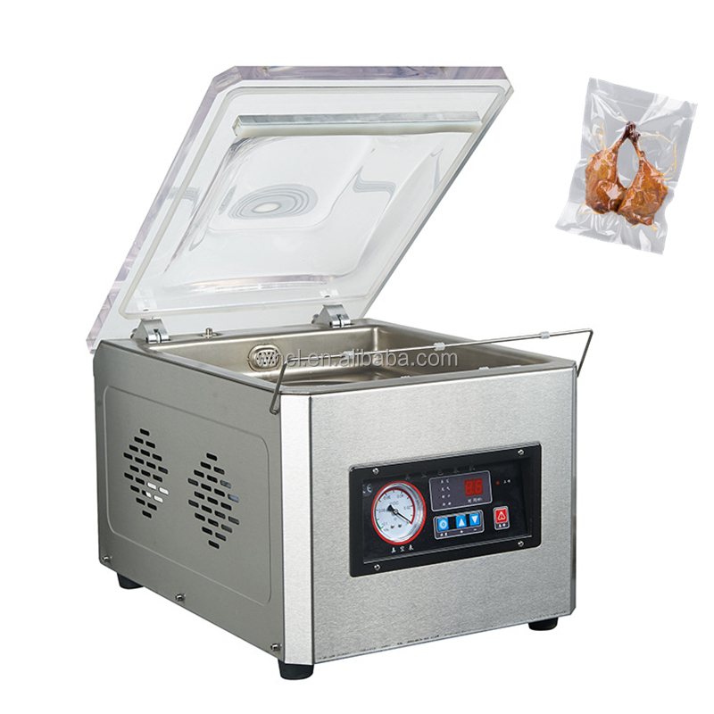260 Desktop Commercial Single Chamber Food Vacuum Sealer Bag Sealing Packaging Machine