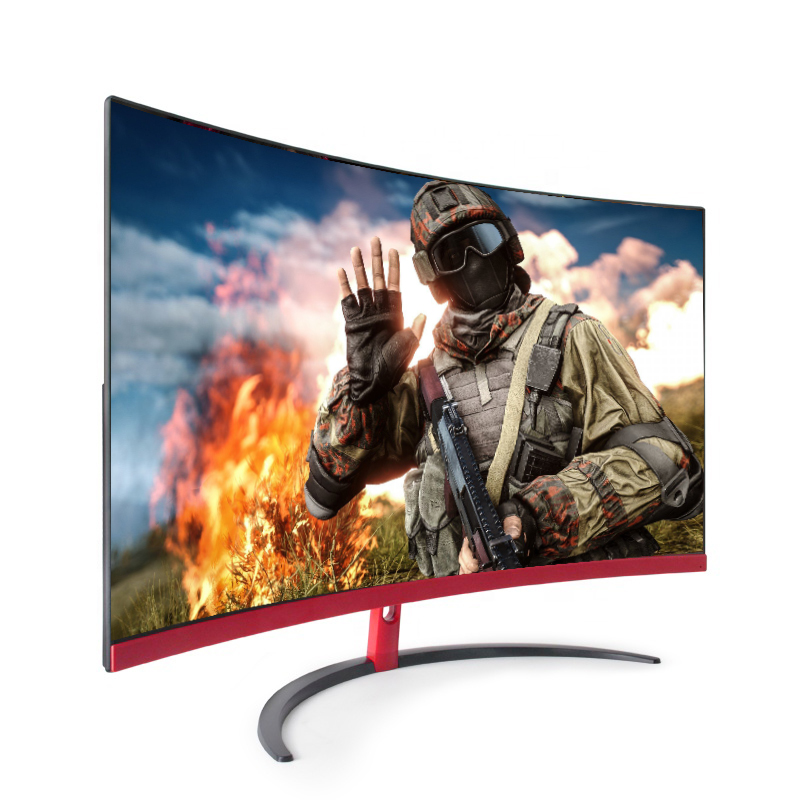 Геймер 27 ''FHD 1080P 144 Гц изогнутый Gaming Keyboard LED монитор ПК изогнутый монитор для компьютера игровые мониторы