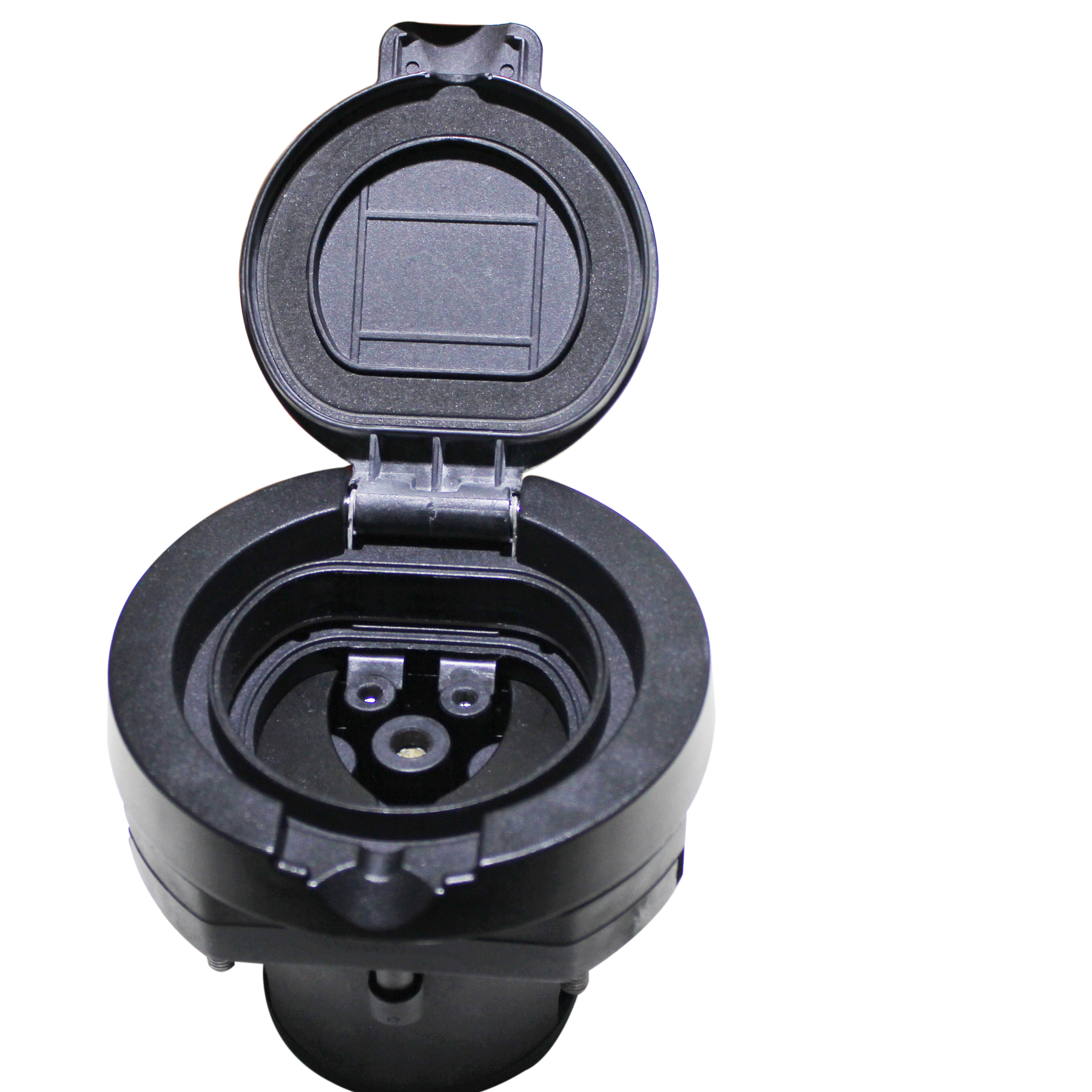 type 2 shutter socket IP65 32A evse socket three phase with TUV certificate