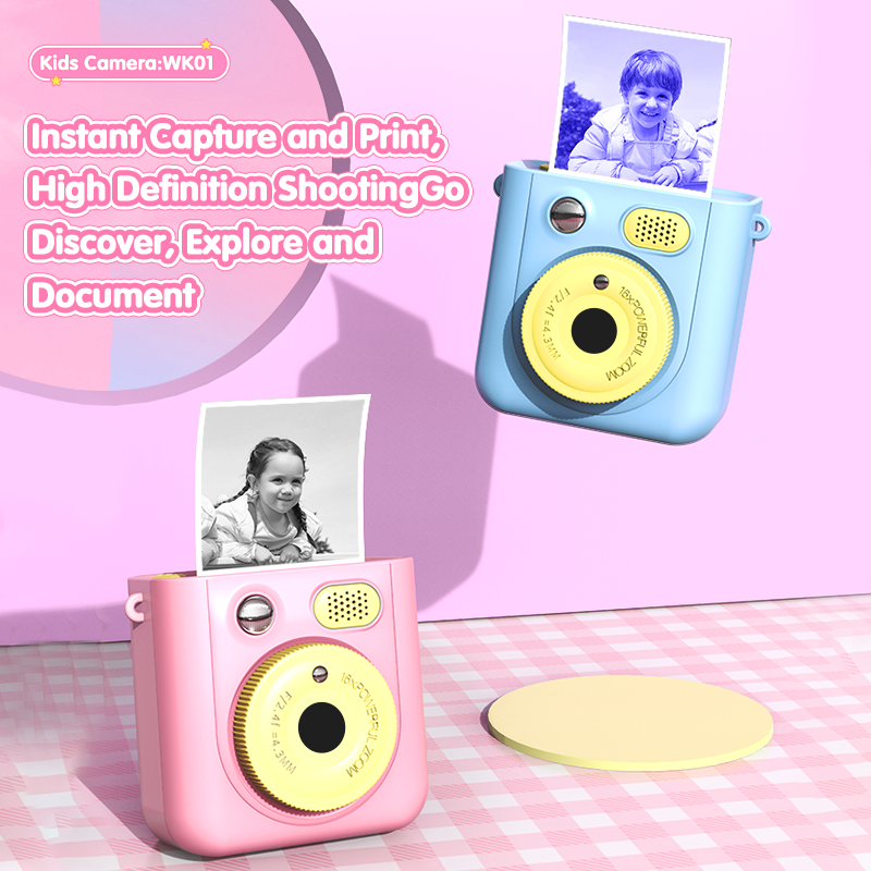 kids print cameras 4 colors
