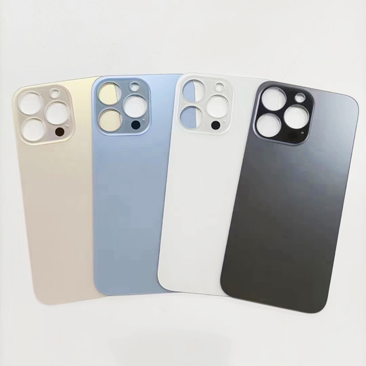 Замена для iphone 13 pro 13 pro max большое отверстие Задняя стеклянная крышка батарейного отсека задняя крышка батарейного отсека