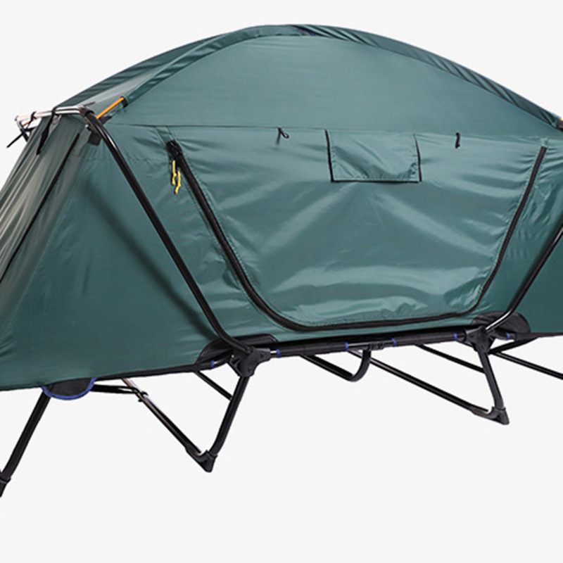 Wholesale Large Warm Folding Camping Tents Outdoor Waterproof Hiking Above Off The Ground Sleeping Bed Tent Cot With Carry Bag