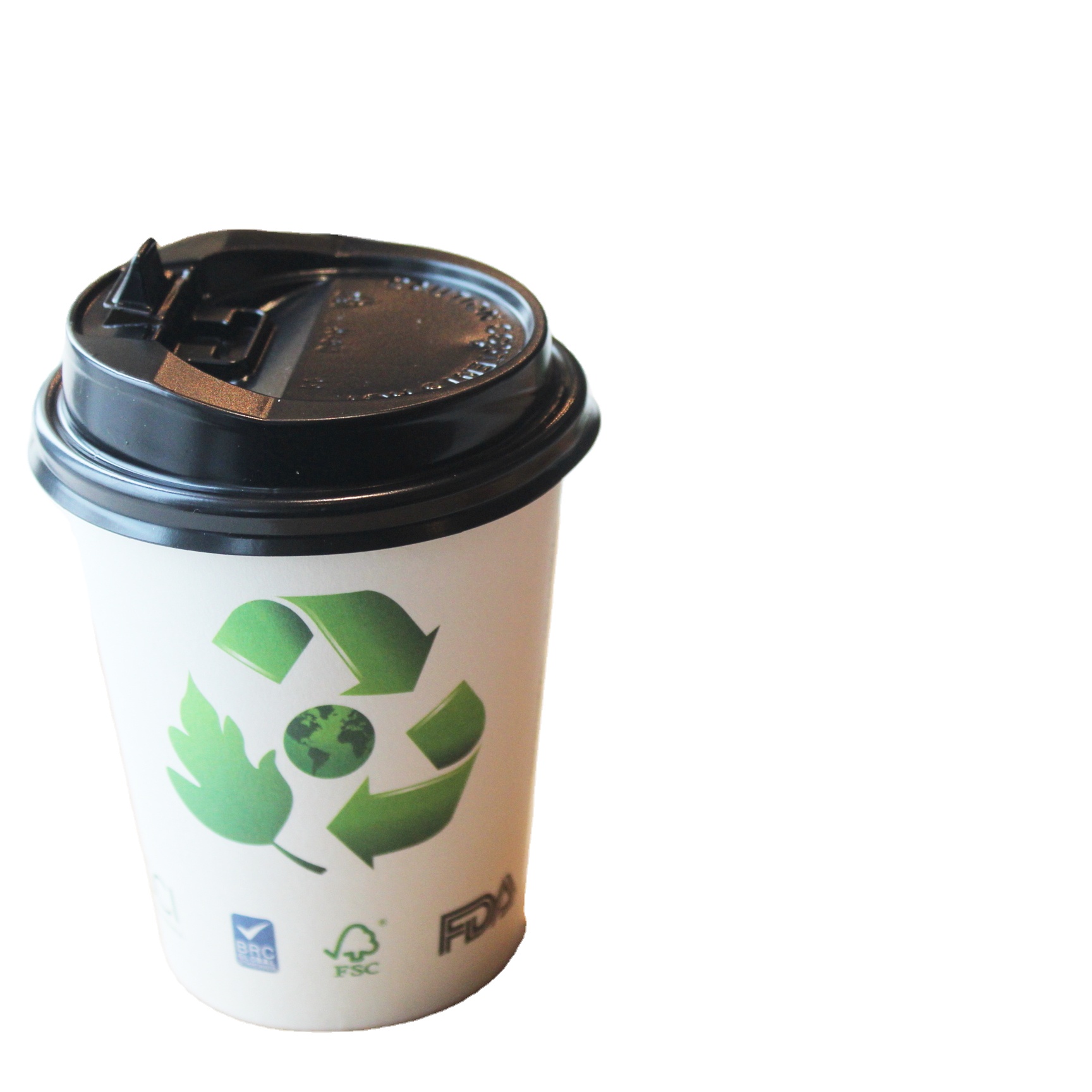 No lining cup blue and white coffee black biodegradable