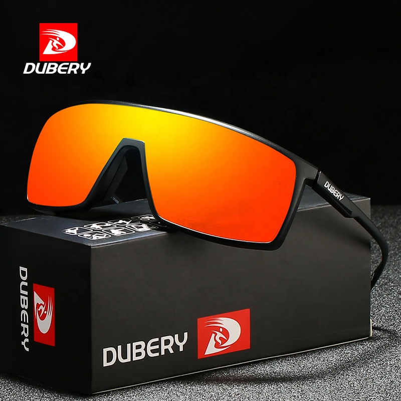 DUBERY оптовая продажа новейший дизайн ветрозащитные Модные солнцезащитные очки большого размера 2022 велосипедные спортивные солнцезащитные очки для мужчин D606