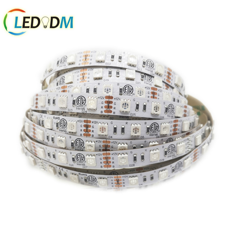 Epistar чип RGB лента освещения 5050 12V 24V 5M/катушка для внутреннего и наружного украшения CE ROHS ETL одобрено