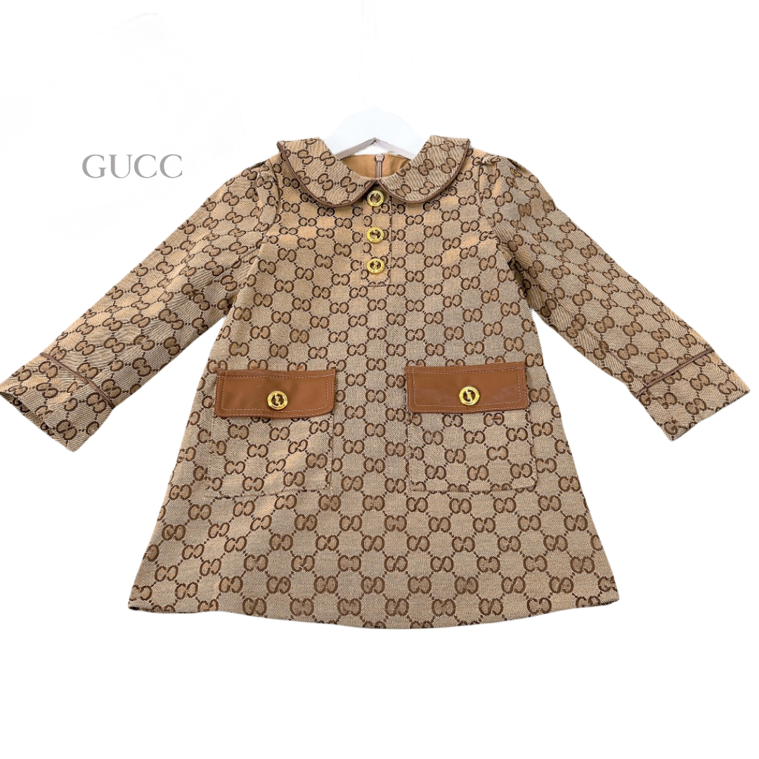 Luxury Children's Baby Designer Clothing Spring Fall Fashion Girls' Clothing Designer Girls' Designer Dresses for Kids