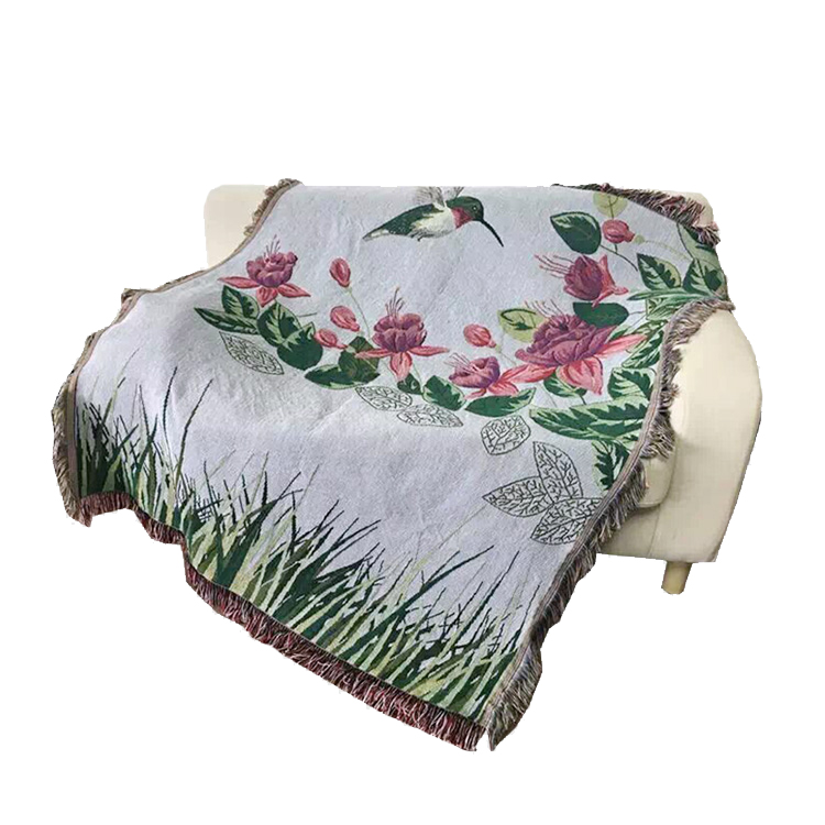 Custom Designer Luxury Jacquard Woven Tapestry Blanket