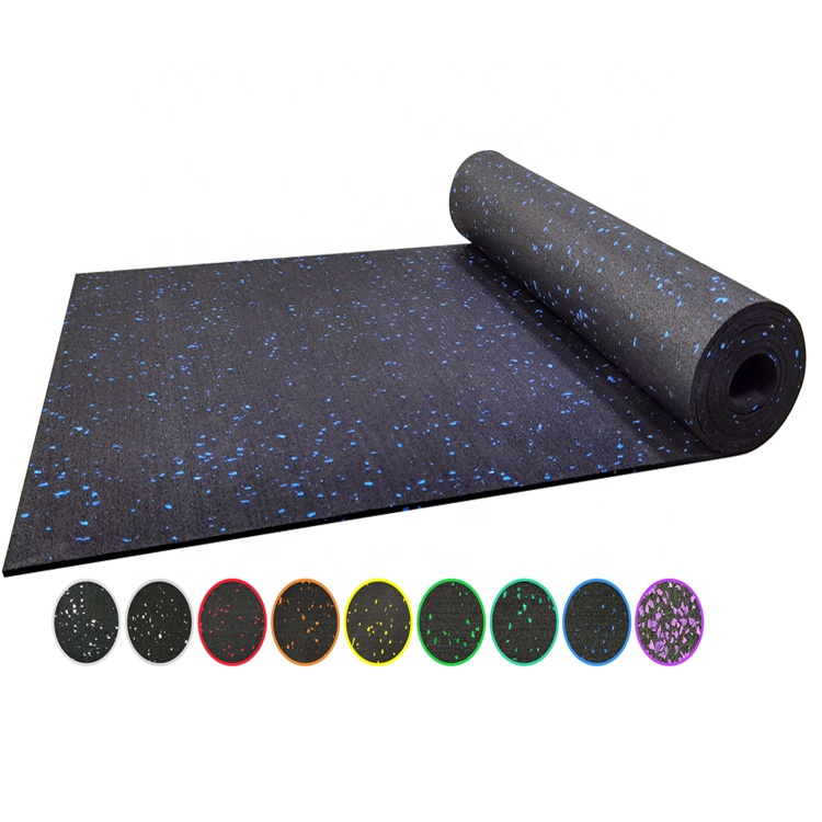 Hot Sales Anti-slip 4mm,6mm,8mm,10mm Gym rubber flooring rolls