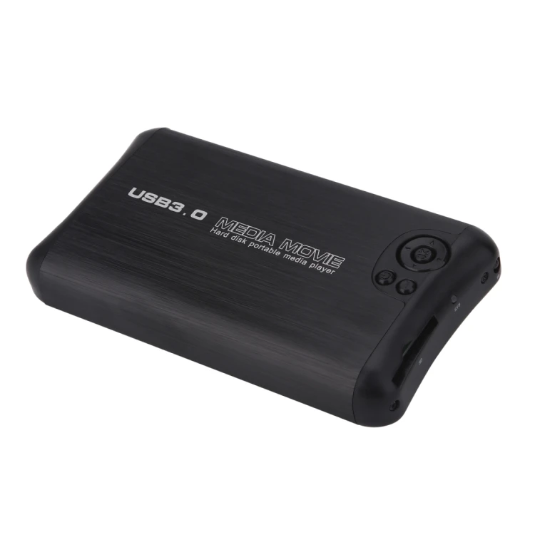 Штепсельная Вилка US / EU 1080P USB 3,0 U Disk Video Play Box со встроенным мультимедийным проигрывателем