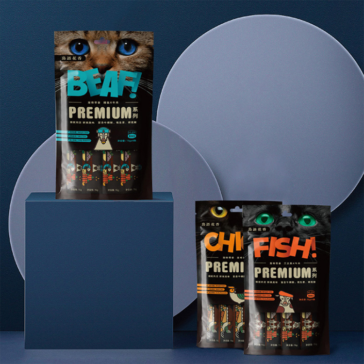 Pet Food Nutritional Cat Food Creamy Treat Salmon   Chicken Flavor Cat Snack