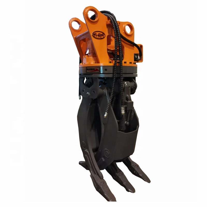Excavator Rotating Hydraulic Log Grab Small Log Grapple
